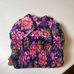 Vintage 1970s Floral Smocked Sheer Maxi Dress Fancy That Women's XS/S Photo 5