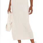Free People FP Beach Veda Ribbed Knit Sweater Skirt Set Cream White Size XS Photo 0