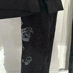 BCBGMAXAZRIA NWT  Velvet Rhinestones Iridescent Roses Hoodie Track Suit 2-Piece Photo 6