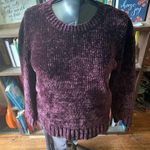 Orvis plum purple M cozy chenille pullover chunky sweater Photo 0