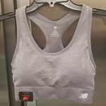 New Balance 💕💕 Gray Sports Bra Medium M NWT Photo 0