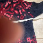 LA FEE MARABOUTEE Sz Sm Women's Blue Sweater With Red/Coral Photo 7