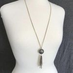 Lucky Brand NWT  silver pendant tassel necklace Photo 0