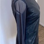 🔥Bailey 44 (rare to find in Navy blue) faux leather top size med Photo 3