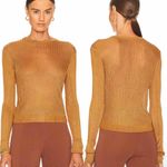 Free People H2O Crew Pullover Tiger Eye Size Medium Photo 1