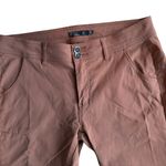 prAna Halle Pant Sz 12 Roll Up Tab Leg Low Rise Straight Leg Outdoor Collection Photo 1