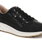 Naturalizer Women's Jace Lace-Up Sneakers- Size 7- Black/Pewter Photo 0