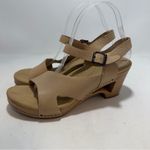 Dansko  Tasha ankle strap sandals wooden block heel womens EU 39 US 8.5 - 9 beige Photo 2
