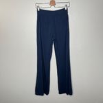 Veronica Beard Adley Sailor Navy Pearl Button-Front Wide-Leg Pants Size 2 Photo 4