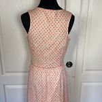 Maison Jules  CREAM LACE HOT PINK POLKA DOT TIERED MAXI TANK DRESS Photo 3