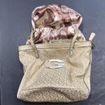 Guess Vintage Purse Y2K Monogram Logo Beige Tan Hand Bag Photo 4