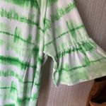 Erin London Green And White Tie Dye Bell Sleeve Top Size XXL Photo 3
