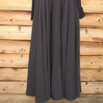 Mac Duggal 11832 Black Long Sleeve Taffeta 3D Flower Ball Gown Dress Photo 11