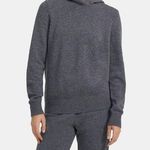 Theory Clean Hoodie Montana Wool Maroon Photo 0