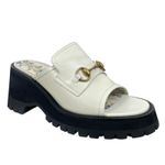 Gucci Cordovan Horsebit Open Toe Platform Slide Sandal Dusty White Size 41 Photo 1