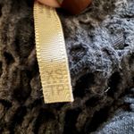 Free People Thermal Vneck Crochet Detail LS Black Shirt Size XS Photo 5