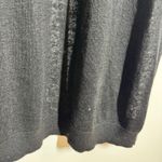 Halogen  Linen Light Weight Duster Cardigan Sweater Women M Black Minimal Modest Photo 3