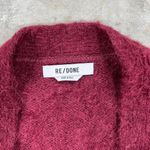 RE/DONE $550 NEW  BURGUNDY ALPACA CARDIGAN S Photo 4