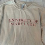 University Of Maryland Crew Neck Ribbed Sweatshirt Size XL Photo 1