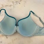 Victoria's Secret Body Perfect Shape Bra 34DD Teal Green Lace Photo 4