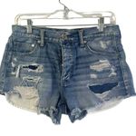 American Eagle  Vintage Hi Rise Festival Jean Short shorts Distressed Size 6 Photo 1