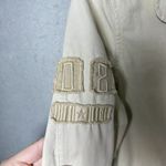 Bershka Cream Utility Trench Coat Jacket Arm Patches Womens US Size XS Photo 6