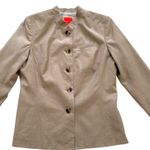 Isaac Mizrahi for Target Beige Button Front Long Sleeve Blazer Jacket Size 14 Photo 6