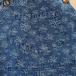FRNCH Paris Floral Denim Overalls Large Cotton Photo 5