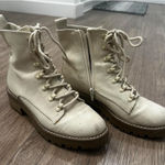 Target  Combat Boots Cream Photo 0