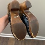 Charles David  Leather Faux Fur Lined Black Clogs Photo 3