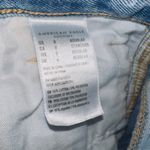 American Eagle AE Light Wash Denim High Rise Distressed Mom Jean Photo 6