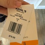 NWT Black and Tan Striped Sweater‎ Dress Photo 1