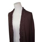 Women's Roaman's Brown Cotton & Polyester Blend Cardigan Photo 2