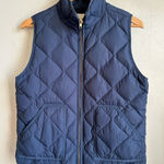 J.Crew  navy blue down vest size medium Photo 0