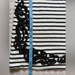 Anthropologie  Short Sleeve Scoop Neck‎ Dress Black White Embroidery Size XS Photo 7