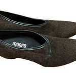 Munro  Dana Leopard Print Low Wedge Heel Slip-on Shoes 8 M Photo 0