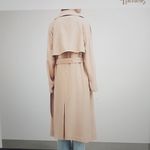 ALLSAINTS  WYATT CLASSIC BEIGE COTTON TRENCH COAT SIZE 2 Photo 1