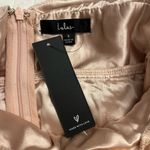 Lulus Enchant My Love Blush V-Neck Long Sleeve Maxi Dress NWT Photo 2