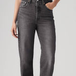 Levi's LEVI’S Ribcage Straight Ankle Length Gray Wash Denim Jeans‎ Button Fly Size 32 Photo 0