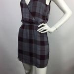 Parker  Plaid Silk Dress Back Cutout Cinched Waist Size XS Photo 5
