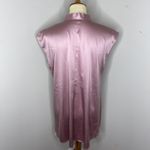 Eileen Fisher  Blush Pink Sleevless V-neck Silk‎ Blouse Small S Photo 2