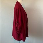 cj banks  One Piece Sweater + Cardigan Burgundy Size 1X Photo 1