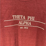 Pennant Theta Phi Alpha sorority wooly‎ threads type sweatshirt Photo 1