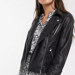 ASOS Only Leather Moto Jacket Black Size L Photo 0