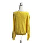 Free People Found My Friend Bouclé Pullover Sweater Sunshine Yellow Medium Photo 2