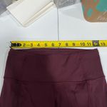 Lululemon Women Fast Free HR Crop 19” LW6BCUS Maroon Size 6 Gym Workout Photo 5