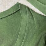 J.Crew Long Sleeve V Neck Fitted Tee Women’s Medium Olive Green Top- FLAWED Photo 6