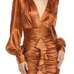 Ronny Kobo Carissa Mini Dress Plunging Surplice Neckline Size S (b33.5) Photo 0