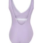 Juicy Couture Black Label Lavender One Piece Retro Swimsuit Small NWT Photo 2
