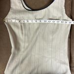 City Triangles made in USA Vintage 90s Beige & Navy Pinstripe Bow Blazer dress Photo 5